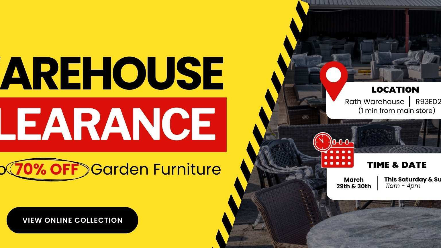 Warehouse Clearance Sale 2025! March 29th & 30th - Rathwood Store