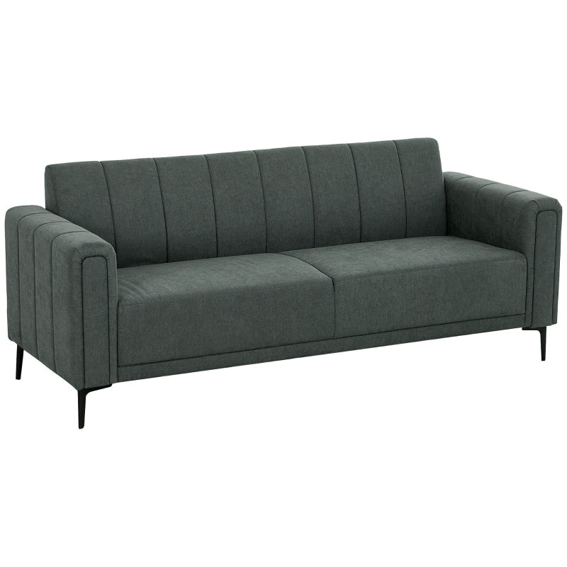 Gray sofa on a white background